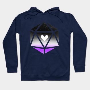 Asexual Angel Heart Dice Hoodie